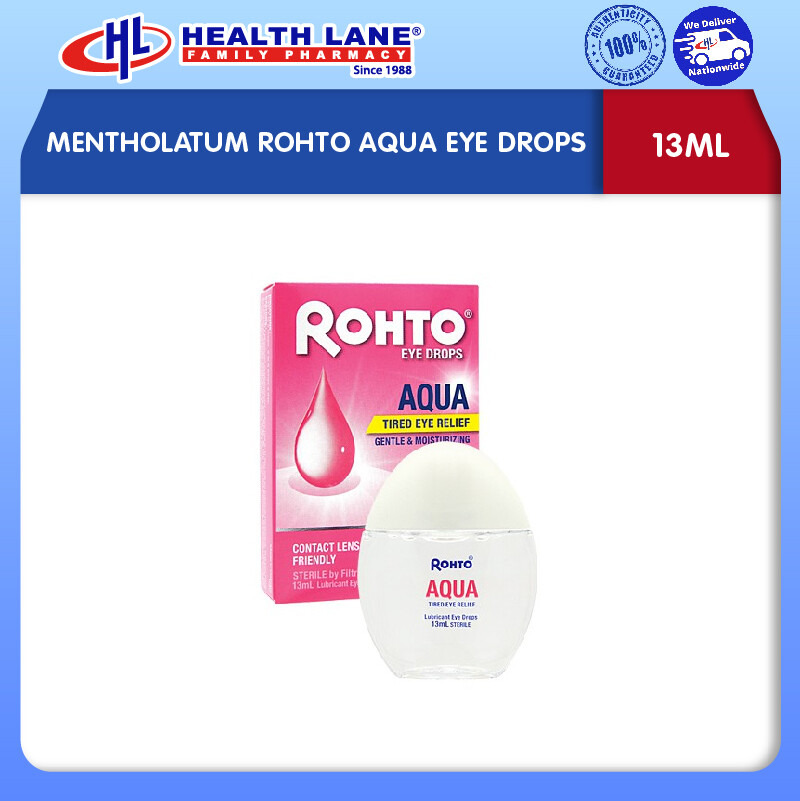 MENTHOLATUM ROHTO AQUA EYE DROPS (13ML)